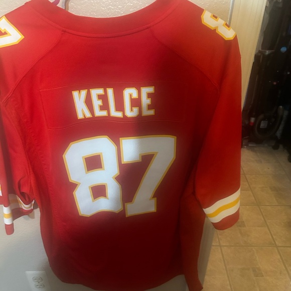 Red NFL Jersey with Number 87 - Picture 2 of 2